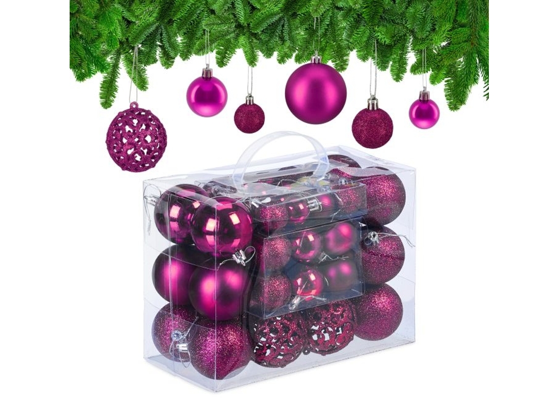 Bolas De Árvore De Natal Em Um Conjunto De 50 B2x