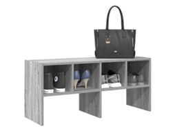Vidaxl Sapateira Empilháveis 89,5x30x40 Cm Cinzento Sonoma