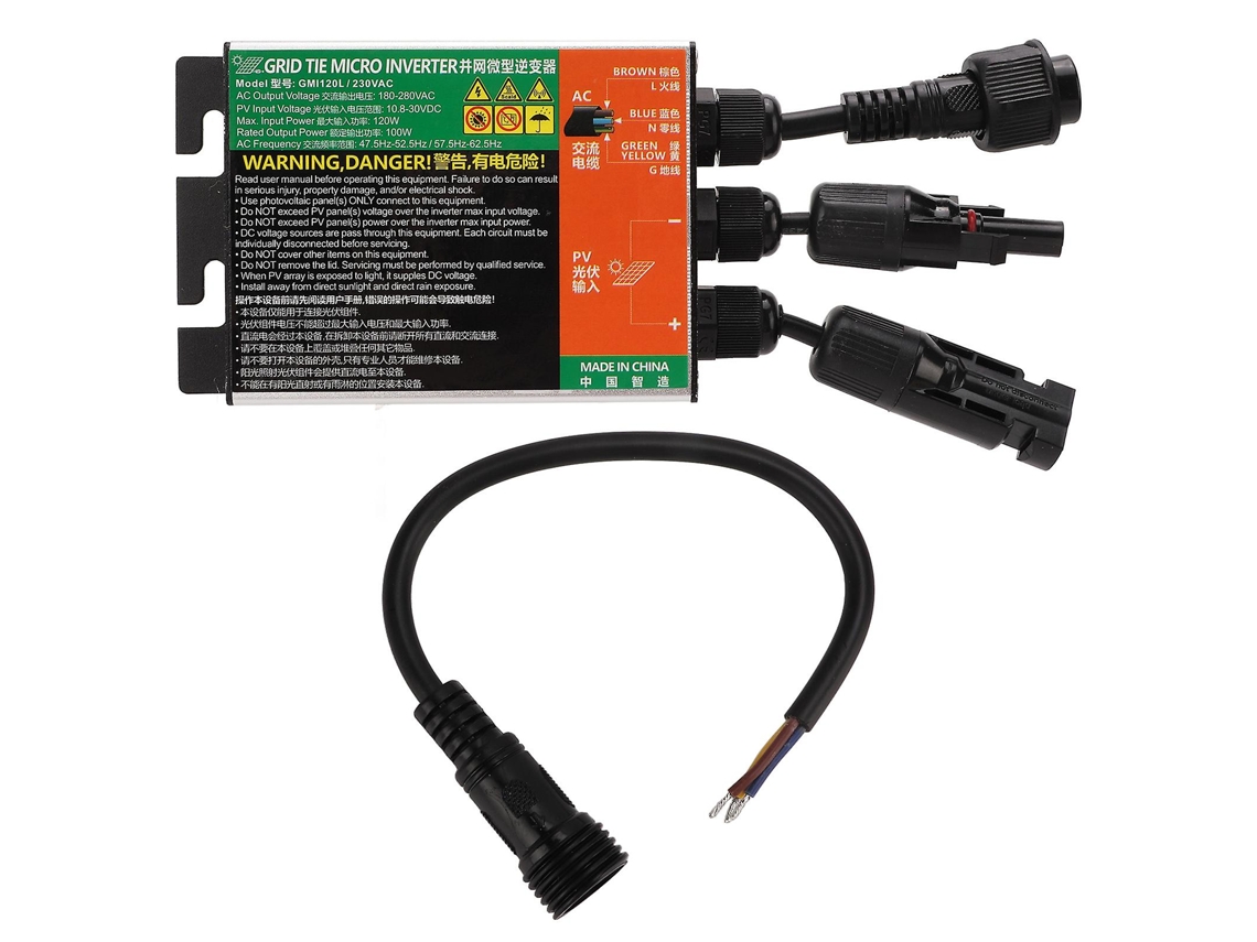 Inversor De Onda Senoidal, Microinversor Solar De 120 W. Qualidade Confiável. Olysi Shop