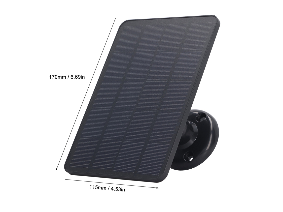 PAINEL SOLAR 4W YURU Carregador Micro USB para Câmeras e Dispositivos Externos