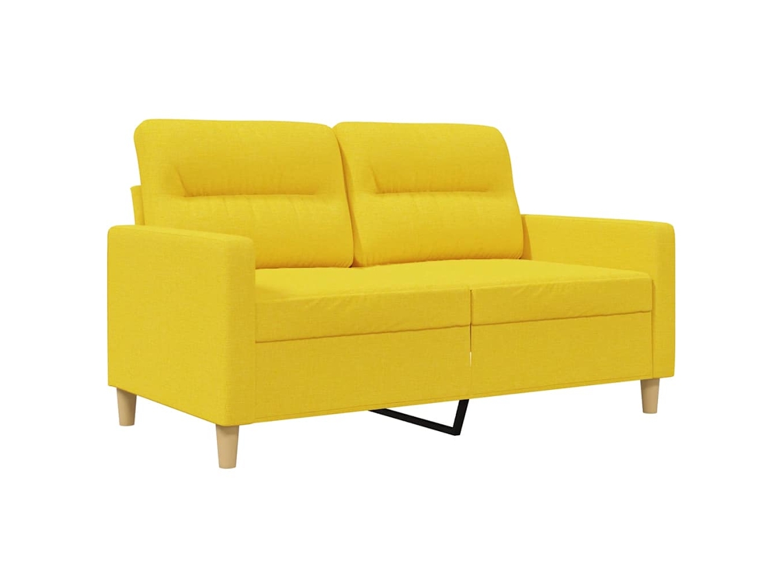 2-seater Sofa, 2-seater Sofas Vidaxl Amarelo Tecido (n/a)