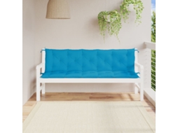 Vidaxl Almofadões Banco Jardim 2 Pcs Tecido Oxford Azul-claro