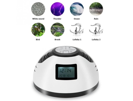 Máquina De Ruído Branco Sincronização De Música Dispositivo De Som De Sono Display Led Detector De Sono Relaxamento De Som Yokuli