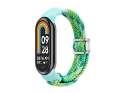 Bracelete para Xiaomi Smart Band 10/9/8 Nylon Trançado Fivela Magnética Verde XIAOMOYU