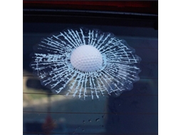 Sticker 3d De Esporte Para Janela De Carro Com Design De Golfe E Béisbol, Autoadesivo Impermeável E Resistente Ao Sol
