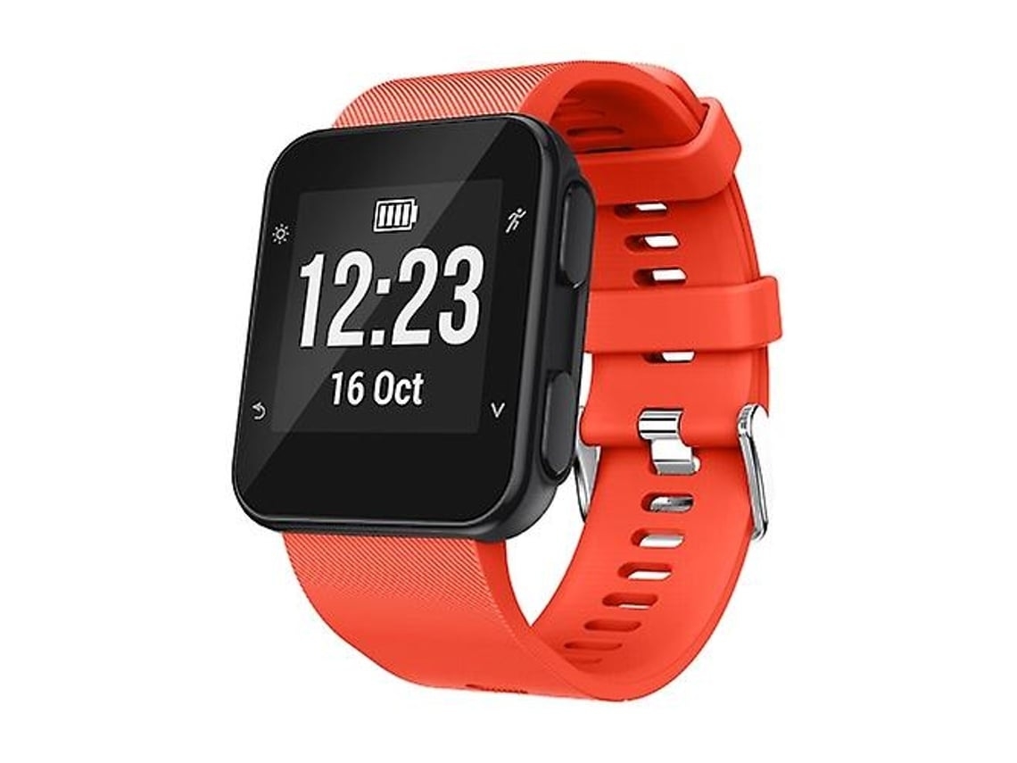 Pulseira De Relógio Lurelia Esportiva Em Silicone Garmin Forerunner 35 Laranja