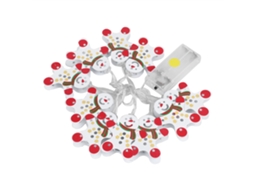 Laxiscreed Luzes De Natal Com Cascata De 10 Leds E Boneco De Neve Para Decoração Festiva