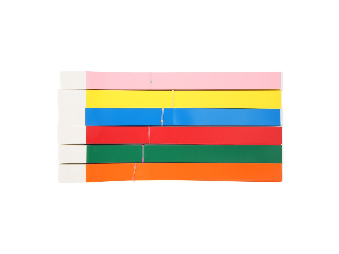 Laxiscreed Pulseiras De Festa Coloridas Em Papel Sintético À Prova De Água Para Eventos E Concertos