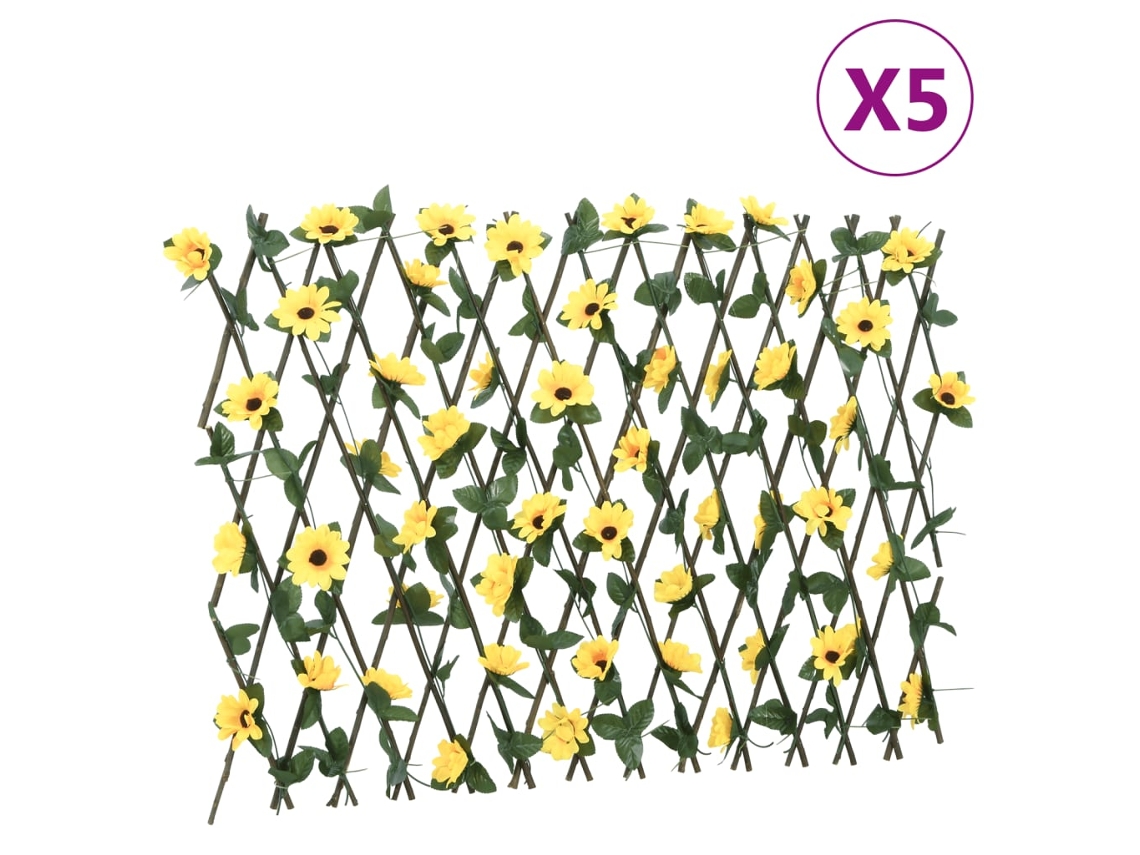  artificial Ivy Trellis, artificial Ivy Trellises Vidaxl Amarelo Pvc (180 X 60 Cm)