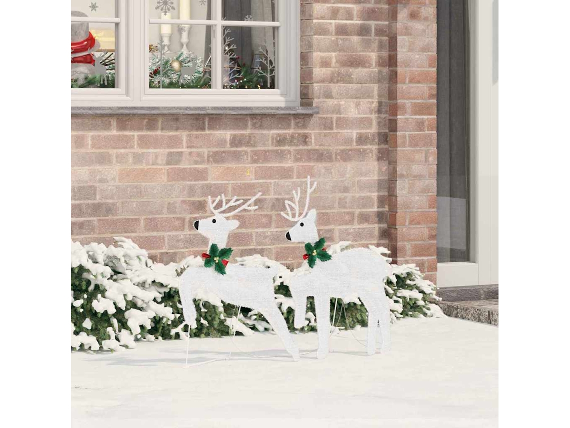Vidaxl Renard Led 2 Unid. Branco Frio 45 X 19 X 65 Cm Tecido