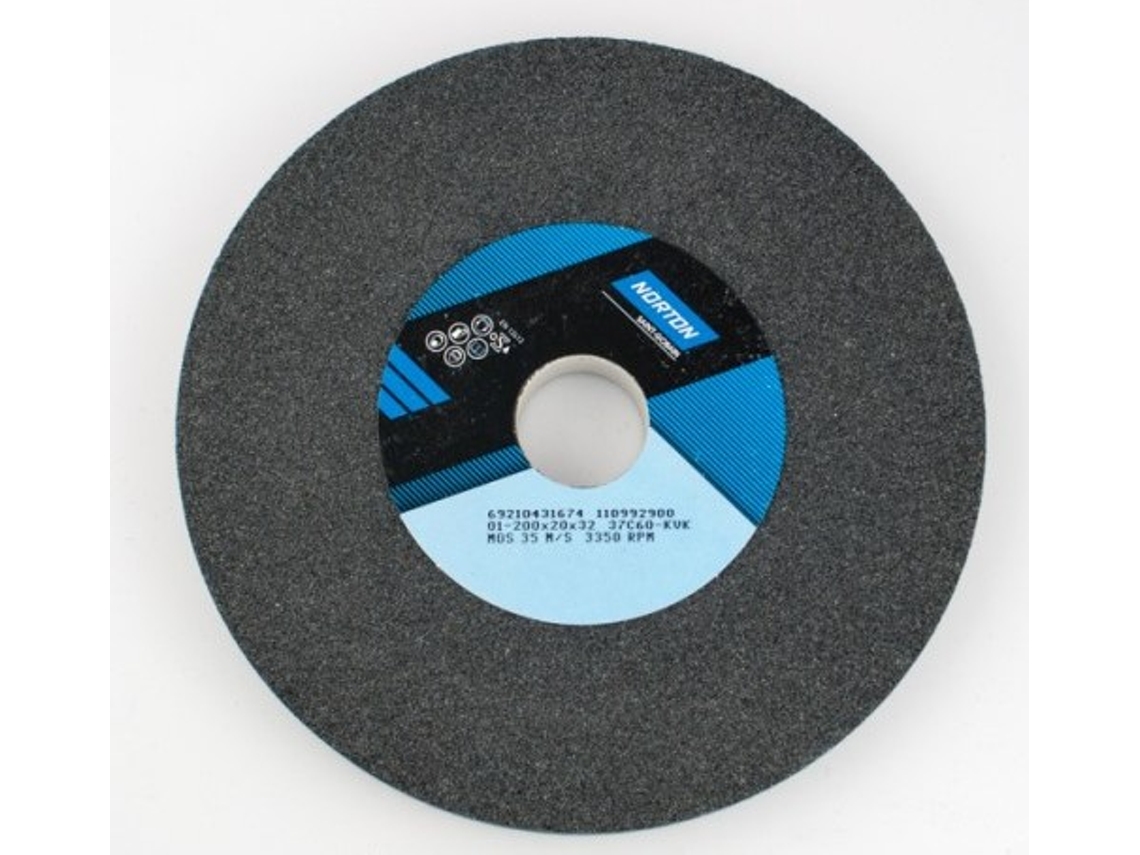 Disco de desbaste Norton 01 200 mm x 20 mm x 32 mm 37c60k6vk.