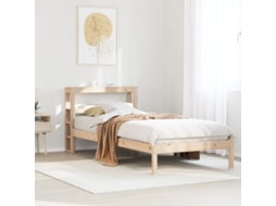 Vidaxl Cama Sem Colchão 75x190 Cm Madeira De Pinho Maciça
