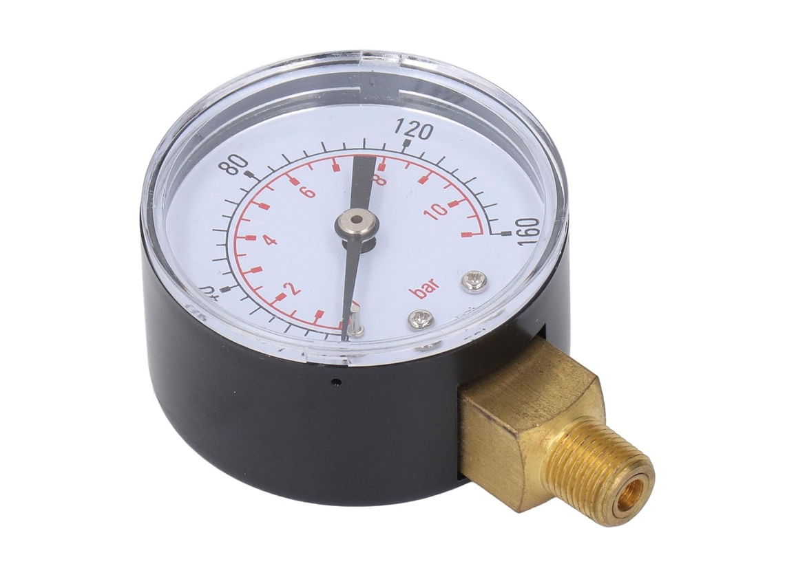 Manômetro Axial De 160 Psi Com Escala Dupla De 2 Polegadas