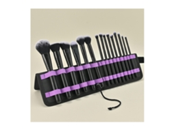 Pincéis de Maquilhagem Profissional 15Pcs Conjunto de Kit de para Base e Mistura com Bolsa Cor 2 LUUCOZK