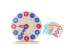 Ats set de Actividad de Reloj para Niños para Aprender La Hora 12 Horas Desarrolla Habilidades de Tiempo Y Matsemáticas Tempranas