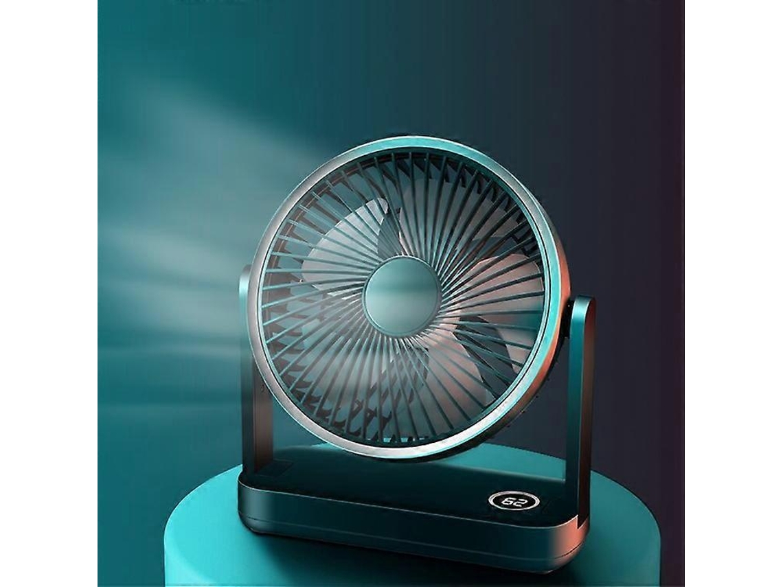 Ventilador De Mesa F701 Com Visor Led Verde