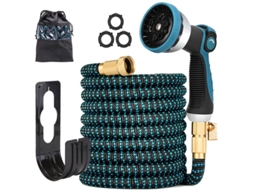 Mangueira De Jardim Extensível, Mangueira De Água Flexível Com 10 Bicos Padrão, À Prova De Vazamentos, Retrátil E Resistente, 75 Pés Aquaforge