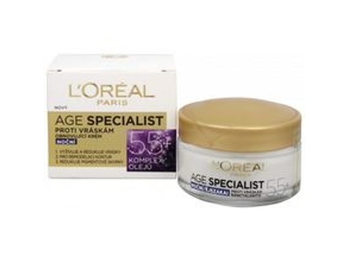 L´ORÉAL Night Wrinkle Cream Age 55+ Specialist 50Ml