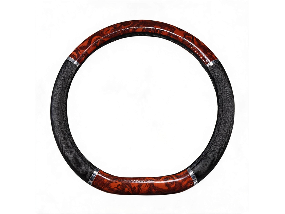 Capa Universal para Volante de Carro HENTEN HOME para Volantes Tipo D com Diâmetro de 38 Cm Confortável e Antiderrapante (preto)