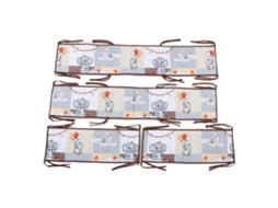Banda De Berço Circunferência, Forro De Berço Respirável, Protetor De Berço Com Recheio Macio Para Bebê