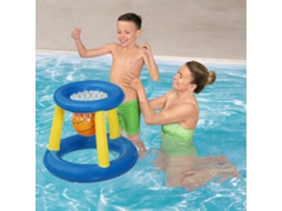 Brinquedos de Praia, Piscina, Conjunto Inflável com Rede de Vôlei e Basquete AQUAFORGE
