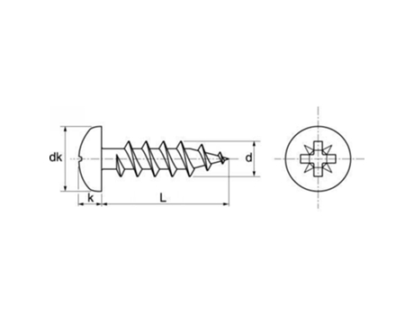 Caixa de 100 Parafusos para Aglomerado de Cabeça Cilíndrica Pozidrive em Aço Inoxidável ACTON A2 5 X 20 Mm 623065X20