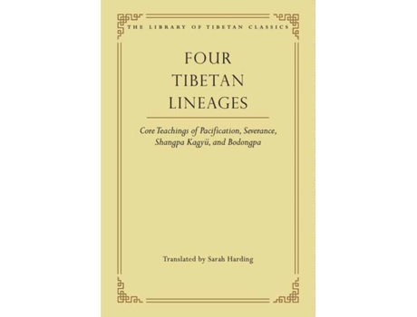 Livro four tibetan lineages de translated by sarah harding (inglês)