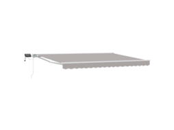 Vidaxl Estrutura De Toldo Manual Com Leds 4,5 × 3,5 M