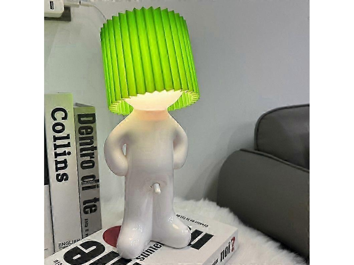 Abajur de Mesa Shy Boy, Portátil e Recarregável, Verde BRILVIBERA