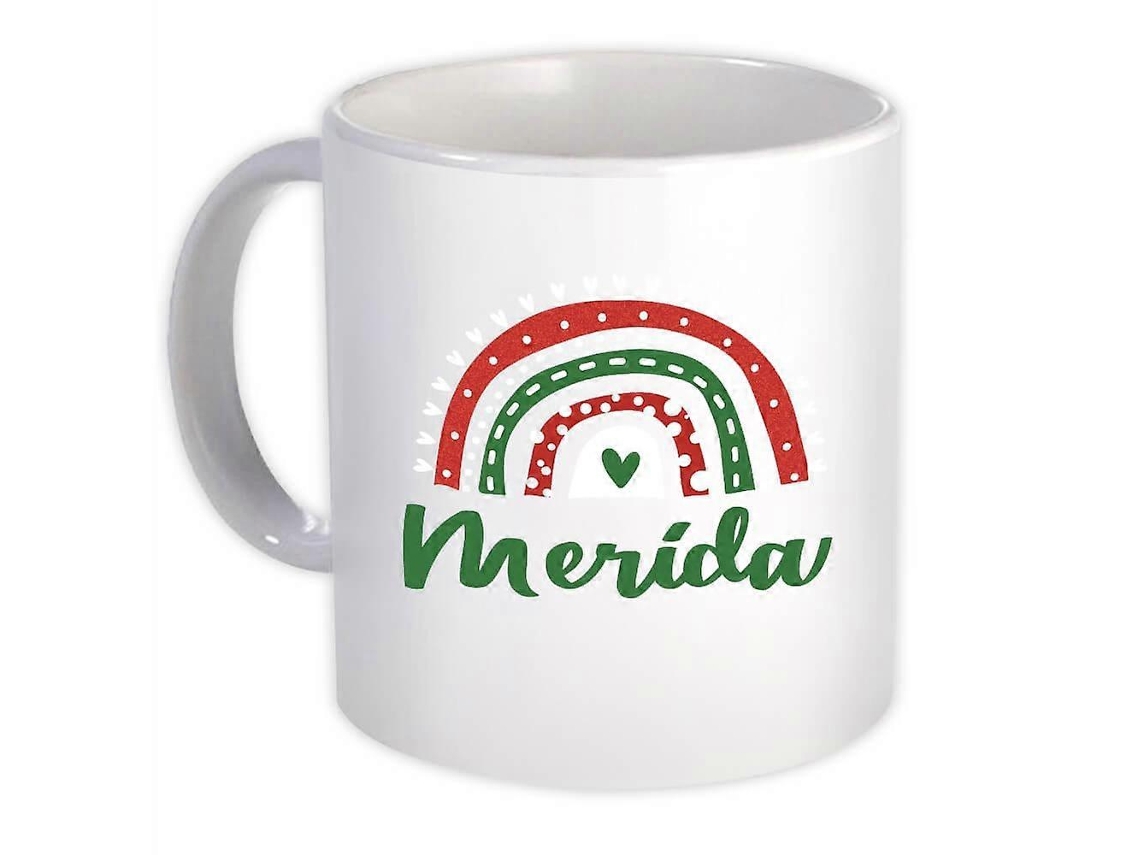 Caneca Presente: Merida México Arco-íris