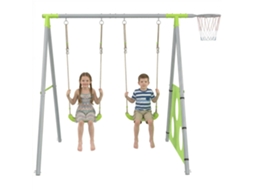 Conjunto Brinquedos 3 Em 1 Balanço Basquete Futebol 238x180x182