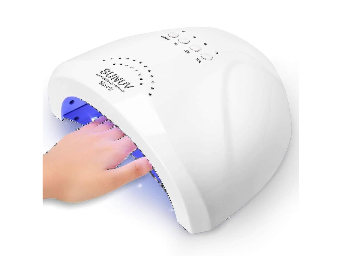 Lâmpada Led Uv Para Unhas, Luz Para Esmalte Em Gel Sunuv, Secador Uv De 48 W Com 3 Temporizadores Sunone Ly Ebike