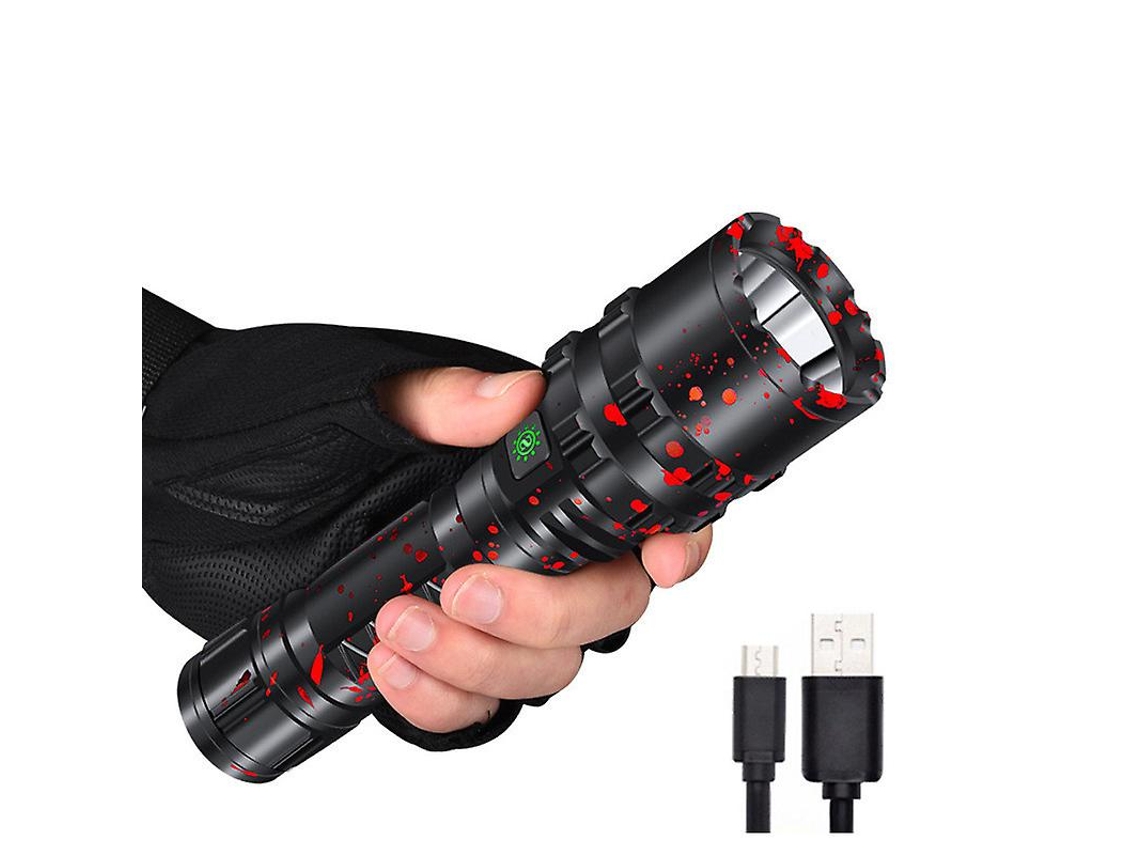 Lanterna Led 1600lumens 5modos Tactica Ip65 Caixa Presente Camping/caminhadas/emergencia Preto Yizhood