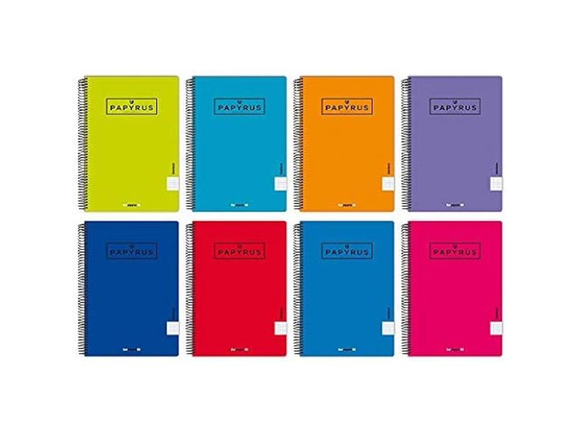 Notebooks Unipapel Papyrus 08 Uniclasic Capa De Polipropileno 80 Pautas Brilvibera