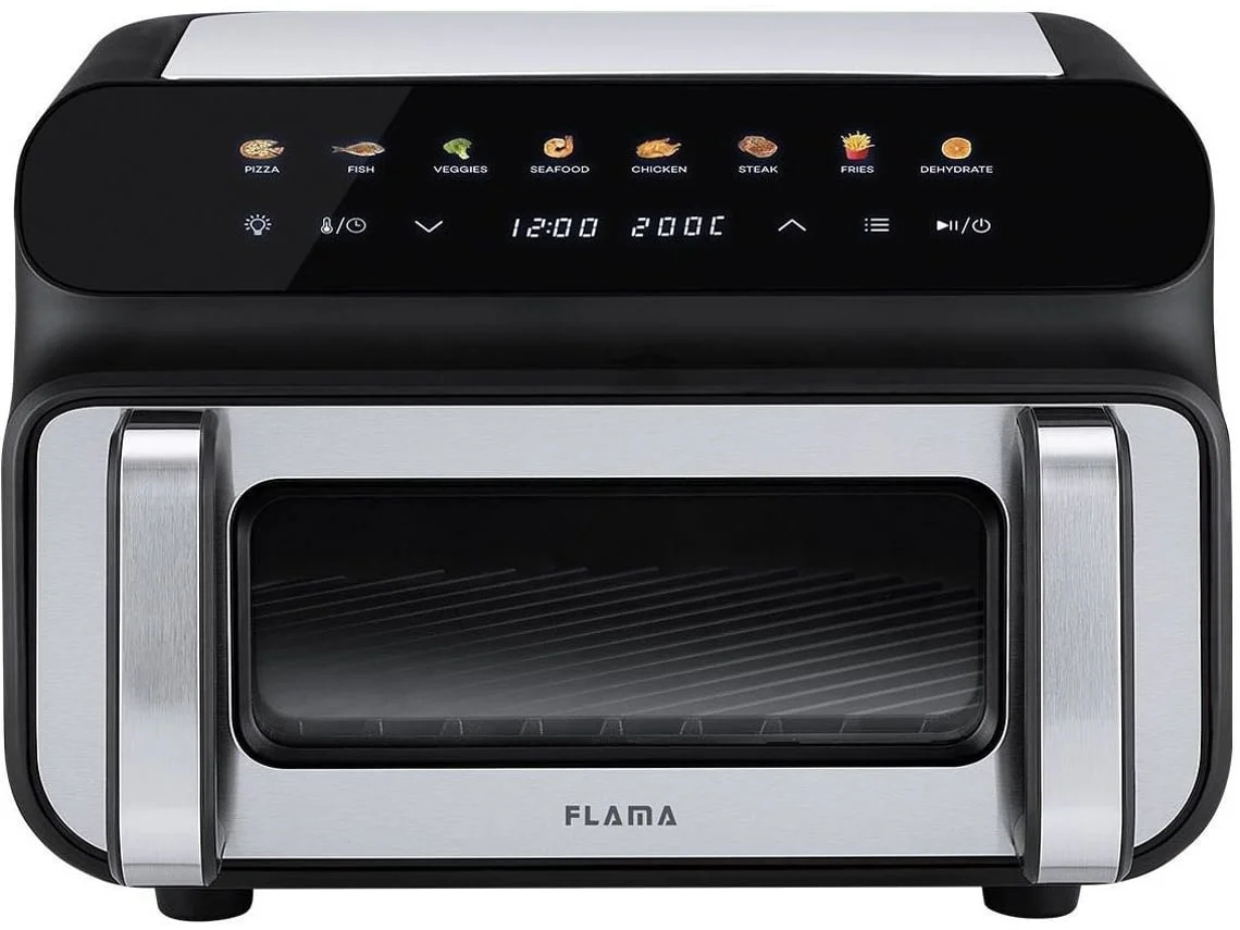Grelhador sem Fumo & Airfryer FLAMA SmartPro 679FL (Outlet Caixa Aberta - 10L - Preto)