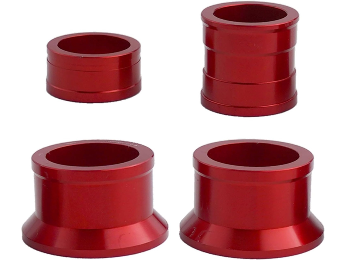 Conjunto De Espaçadores Roda Dianteira Em Alumínio Cnc, Vermelhos, Para Honda Cr125r 2004-2007, Crf250r 2004-2020