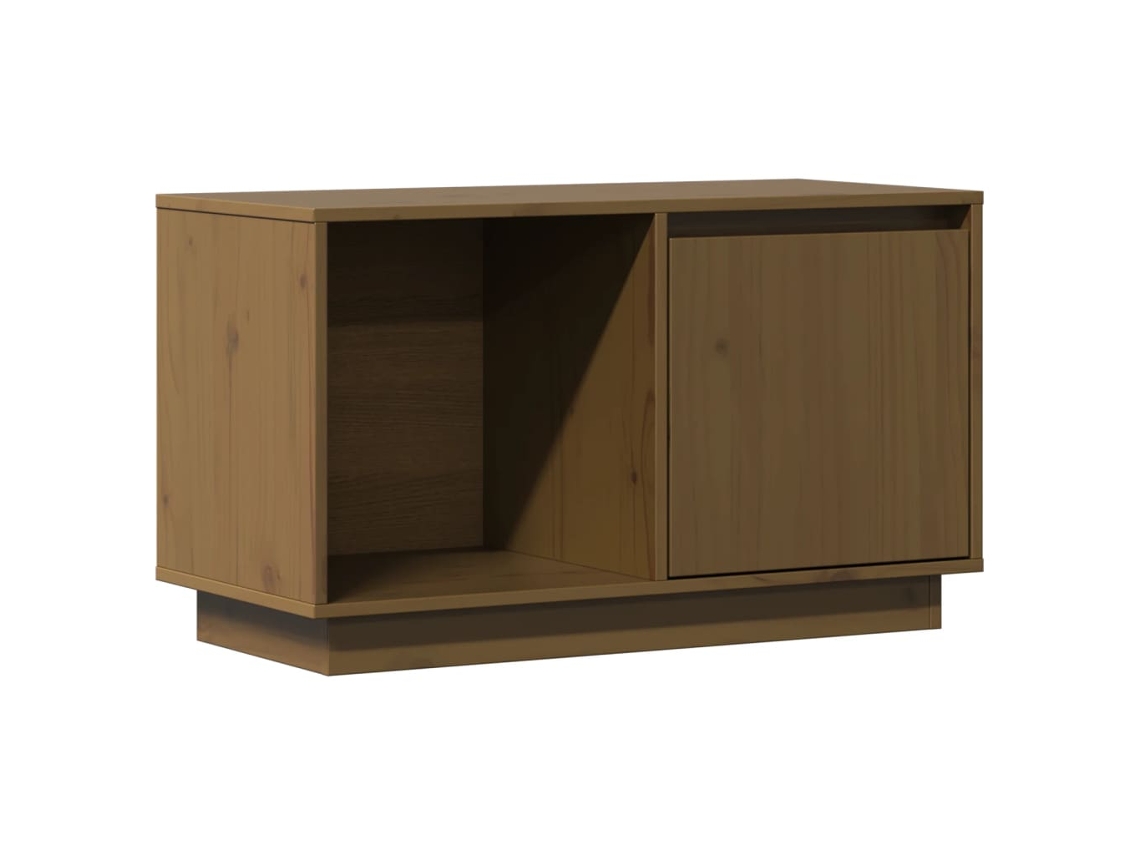 Móvel Tv Madeira by Pinho Maciça Castanho Mel MAISON EXCLUSIVE (74x35x44 cm)