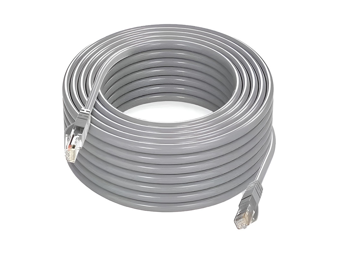 Cabo Ethernet Cat 6 50m,10gbps, 550mhz, Utp, Para Router/pc/gaming Gray Hexinyigjly