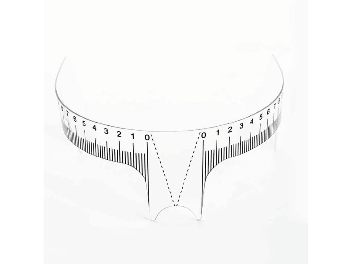 Régua de Sobrancelha Reutilizável Microblading Emanente Guia de Posição de Tatuagem de Sobrancelha Maquiagem Estêncil Medida