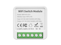 Módulo de interruptor Wi-Fi inteligente Tuya 16A 220V com controle remoto por voz Alexvayotoy