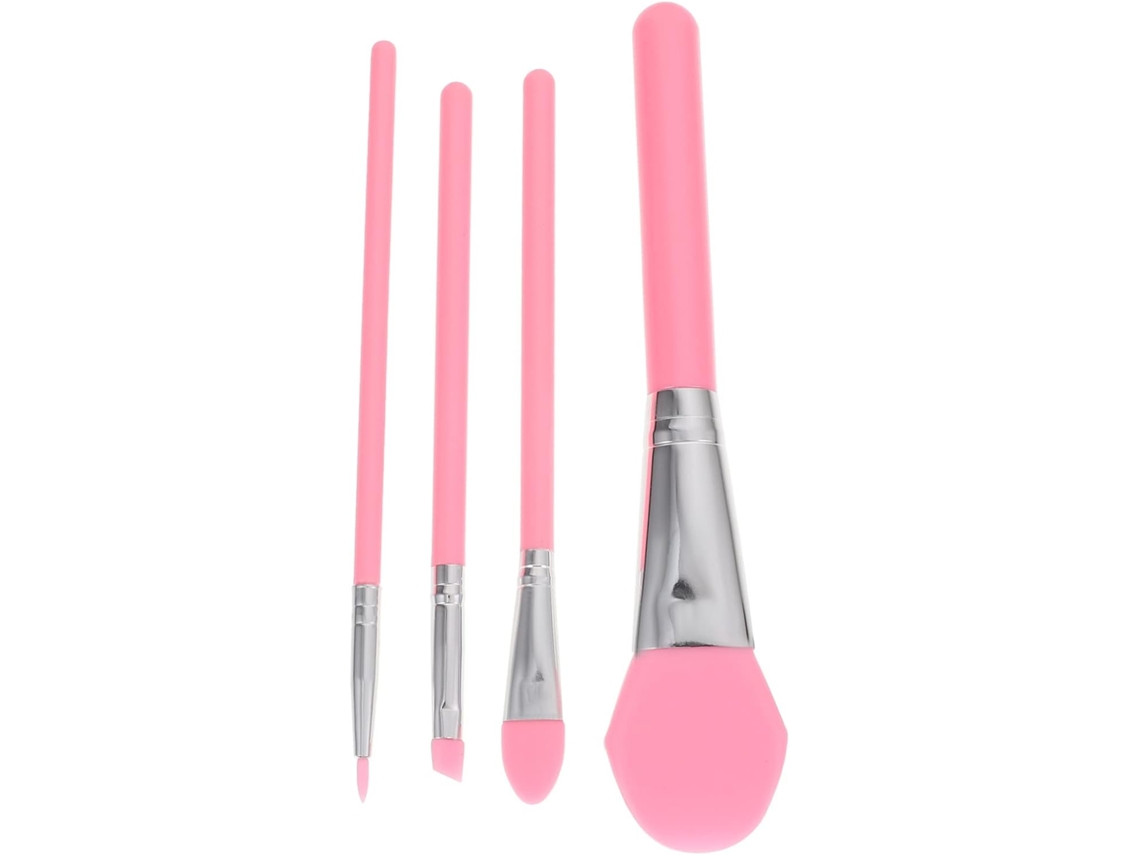 Conjunto De 4 Pincéis Para Máscara Facial Com Cabo De Plástico. Gokoco