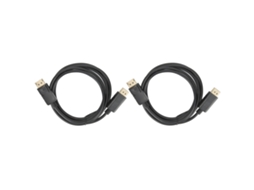 Aetheria 2pcs Cabo Displayport Dp para Dp 1.8m Conector Macho a Macho Revestido de Níquel