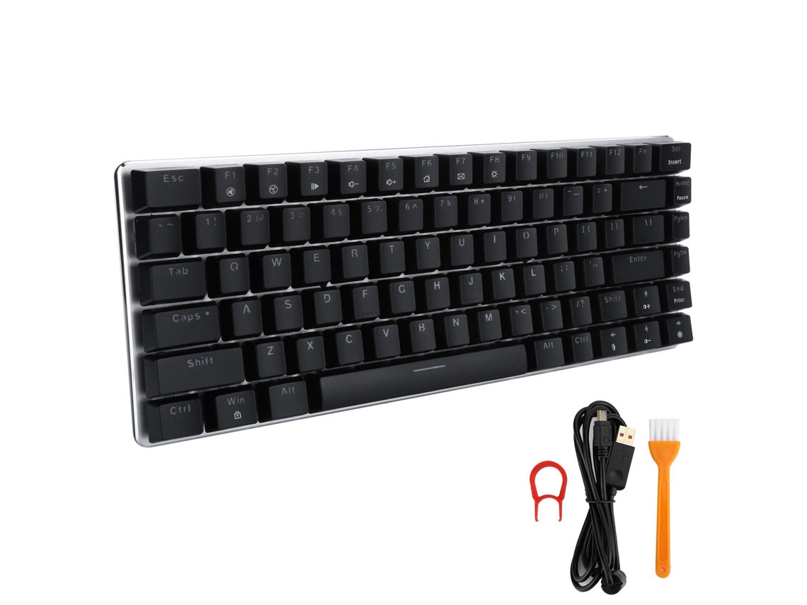 Teclado mecânico para jogos Lurelia Ajazz AK33 RGB com retroiluminação e switches azuis para PC e laptop.