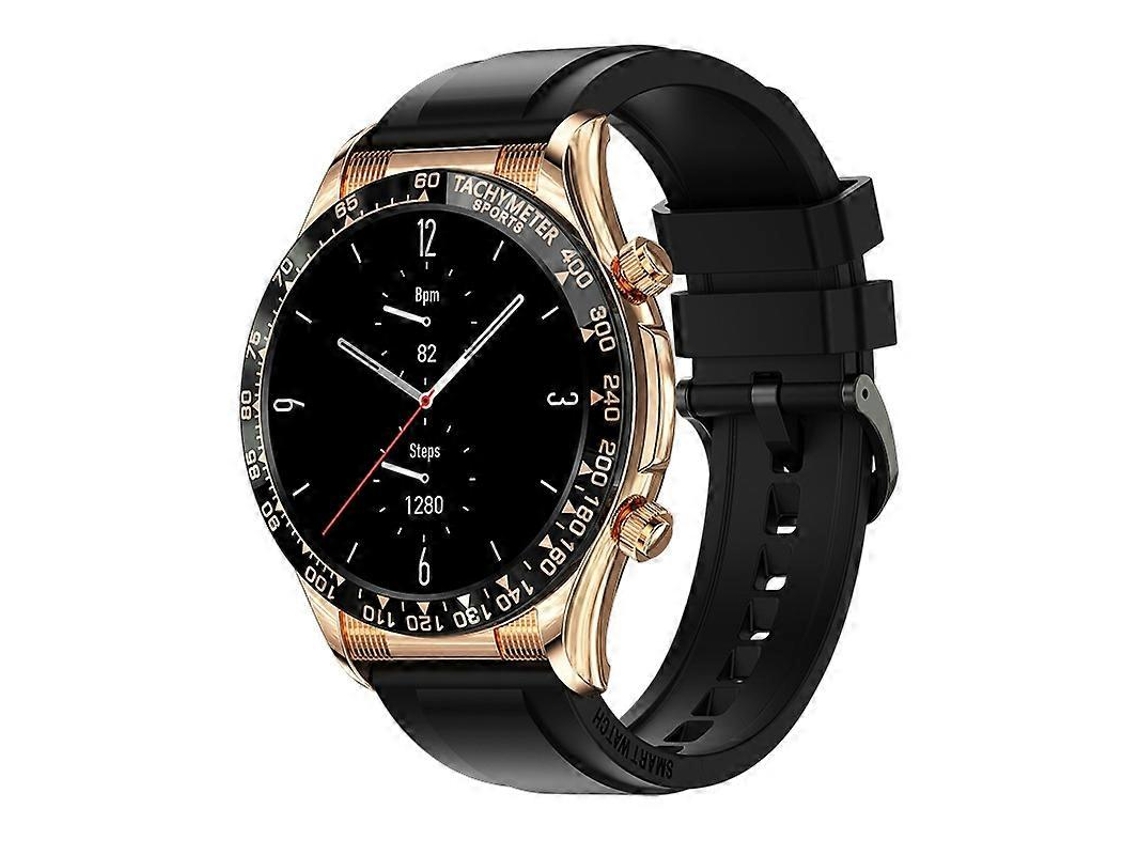 Relógio Inteligente Bluetooth Loaniy E18 Pro com Função NFC, Silicone Dourado Hengrongshen