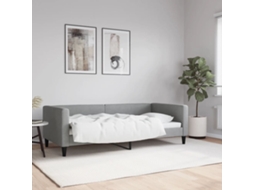 Vidaxl Sofá-cama 90x190 Cm Tecido Cinzento-claro