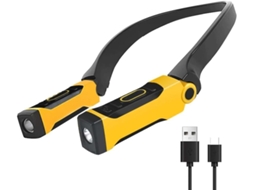 Lanterna de Cabeça BRILVIBERA 1500 Lúmens, Recarregável USB