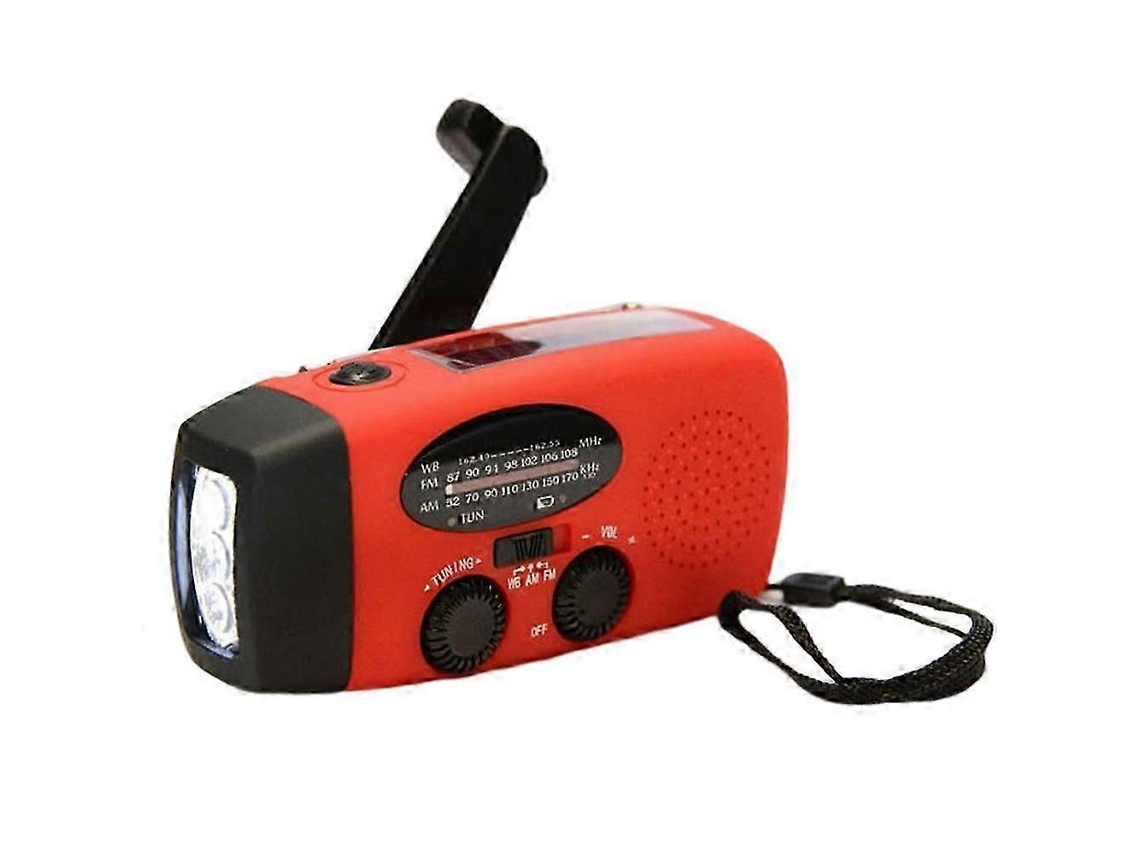 Rádio Solar Multifuncional De 2000 Mah, Rádio Meteorológico, Lanterna De Emergência Para Acampamento. Olysi Shop