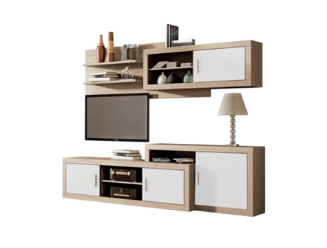 Móvel de TV HOMESOUTH Nuka (Branco - Melamina)