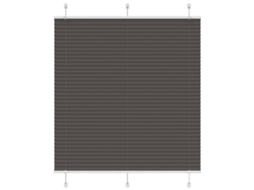 Vidaxl Preto Plissada Cega 120x100 Cm Largura Tecido 119,4cm Poliéster