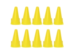 10 Cones De Treinamento Esportivo 23cm Para Futebol Basquete Skate Obstáculos Cone De Tráfego